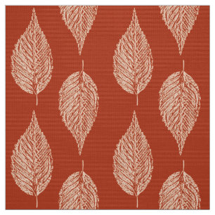 Buchenleaf Chalk Print, Mandarin Orange Stoff