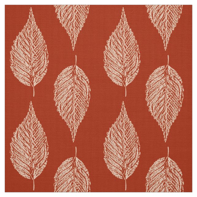 Buchenleaf Chalk Print, Mandarin Orange Stoff (Muster)