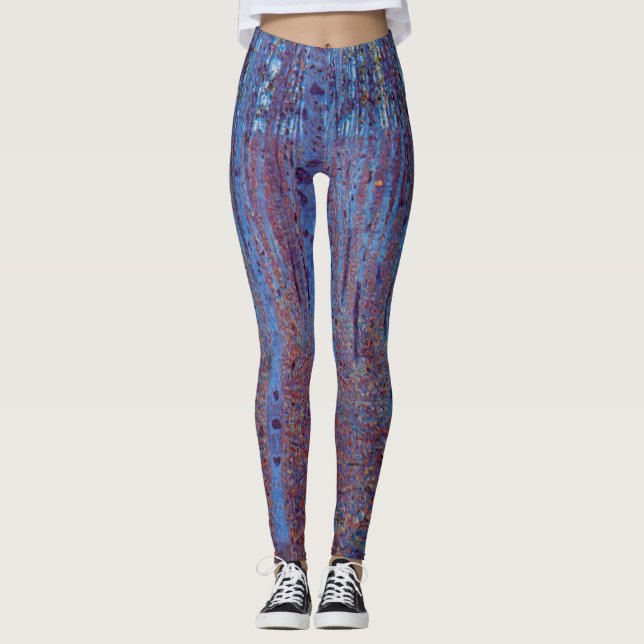 Buchenwald von Gustav Klimt, Vintager Jugendstil Leggings (Vorderseite)