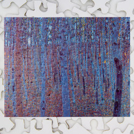 Buchenwald von Gustav Klimt, Vintager Jugendstil Puzzle