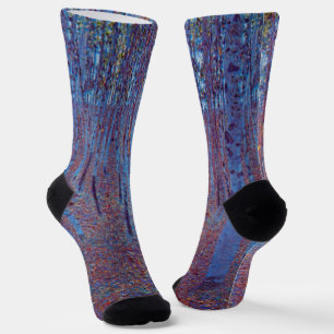 Buchenwald von Gustav Klimt, Vintager Jugendstil Socken