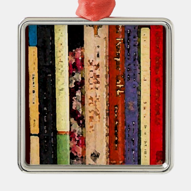 Bücher abstrakt ornament aus metall (Vorne)