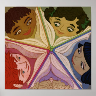 Bücher ansehen poster