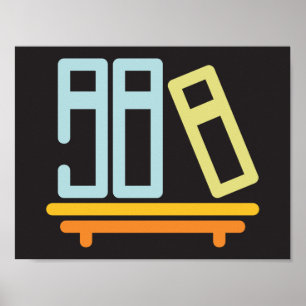 Bücher auf einem Schild