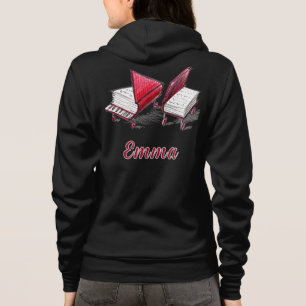 Bücher auf Rädern, hinten und vorne bedruckt Hoodie