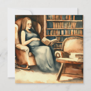 Bücher & Baby: Klassische Alben, eine Babydusche Einladung