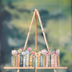 Bücher-Baby-Party-Acrylschild Acrylschild