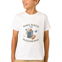 Bücher, Bausteine & Gartengeschmeiß Kinder T-Shirt
