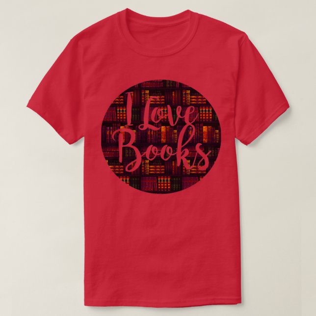 Bücher - Bibliothek - Bücher - Bücherregale - Lese T-Shirt (Design vorne)