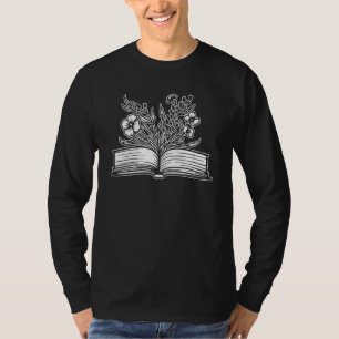 Bücher Blumen Bibliothek Bibliothekar - Roman Lite T-Shirt