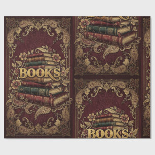 Bücher Bücherliebhaber Schriftsteller Leser Biblio Geschenkpapier