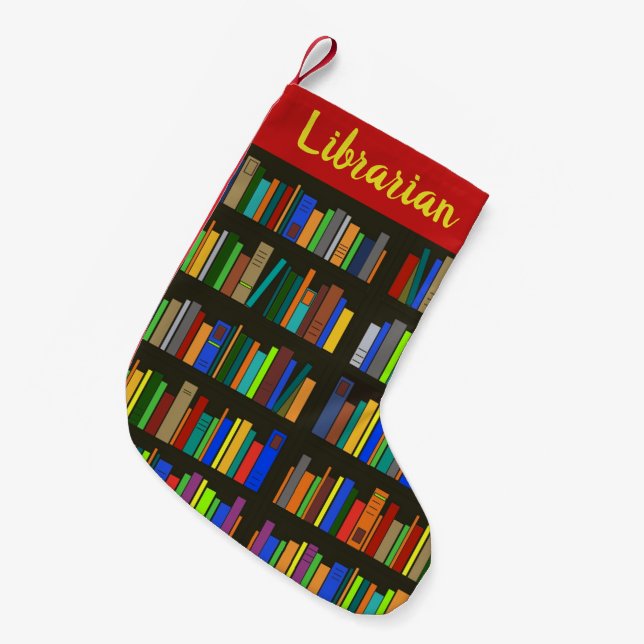 Bücher Bücherregale Weihnachtsfeiertage Strumpf Kleiner Weihnachtsstrumpf (Vorderansicht (hängend))