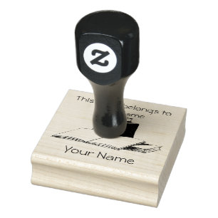 Bücher BuchPlatten-Design Holzstempel Gummistempel