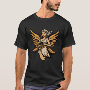 Bücher Buchwürmer Schriftbibliothek Novel Biblioph T-Shirt