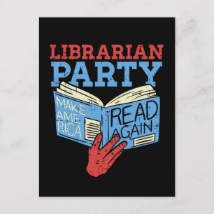 Bücher - Das librarian Party Book Lover Gift Postkarte