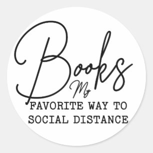 Bücher, die ich am liebsten in die Sozialabteilung Runder Aufkleber