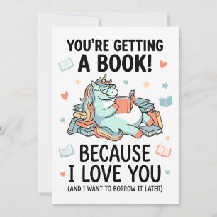 Bücher Du bekommst ein Buch (weil ich dich liebe) Feiertagskarte
