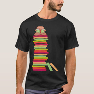 Bücher Faultier Lüsternere Bücherwurm Lesebuch T-Shirt