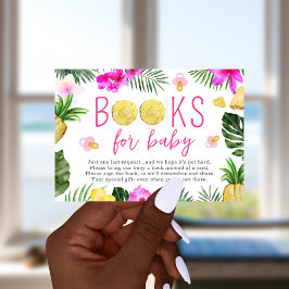 Bücher für Ananas und Schnuller Dusche Rosa Einladung