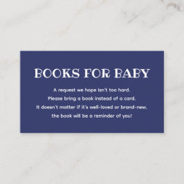 Bücher für Baby 4. Juli Thema Babydusche Begleitkarte