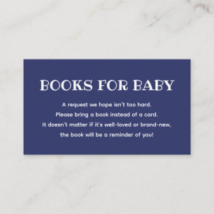 Bücher für Baby 4. Juli Thema Babydusche Begleitkarte