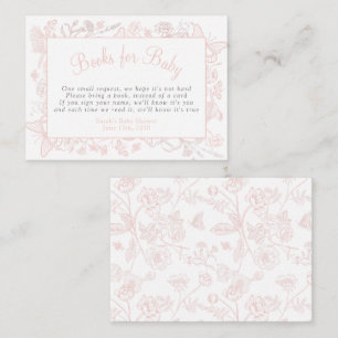 Bücher für Baby A Little Butterfly Pink Baby Dusch Begleitkarte