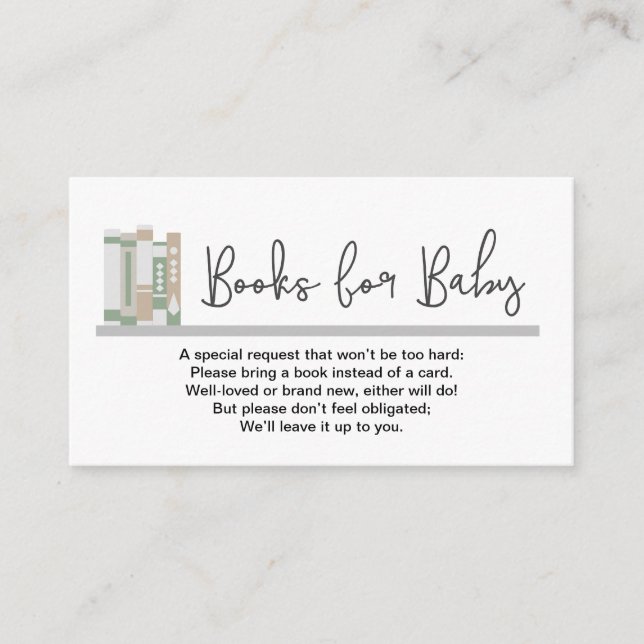 Bücher für Baby anstelle von Karten Geschlecht neu (Vorderseite)