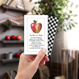 Bücher für Baby Apple Baby Dusche Buchanfrage Begleitkarte