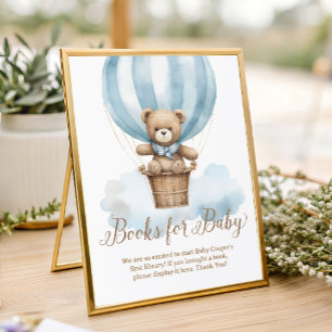 Bücher für Baby-Ausstellung Baby Shower-Schild Fotodruck