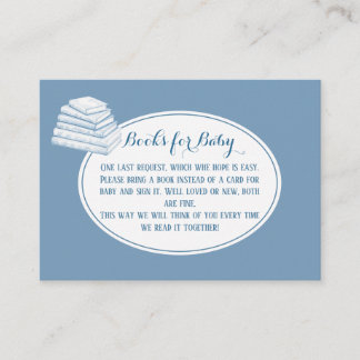 Bücher für Baby-Baby-Shower-Einlage Begleitkarte