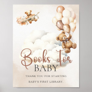 BÜCHER FÜR BABY Baby Shower Schild Wir Können Kaum