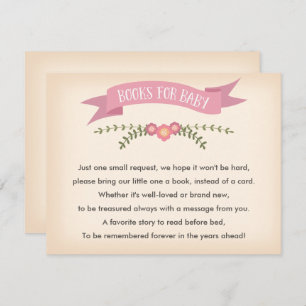 Bücher für Baby - Babyparty-Spiel-Karte Einladung