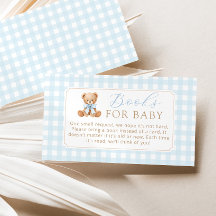 Bücher für Baby Blau Gingham Teddybär