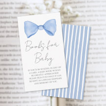 Bücher für Baby Blue Bow Babydusche