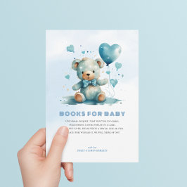 Bücher für Baby Blue Teddy Bären Dankeskarte