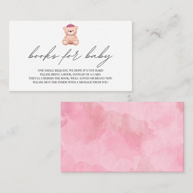 Bücher für Baby Bonjour Bebe Französische Babydusc Begleitkarte (Vorne/Hinten)