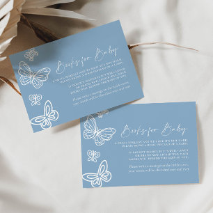 Bücher für Baby Card Daisy Blue Mitteilungskarte