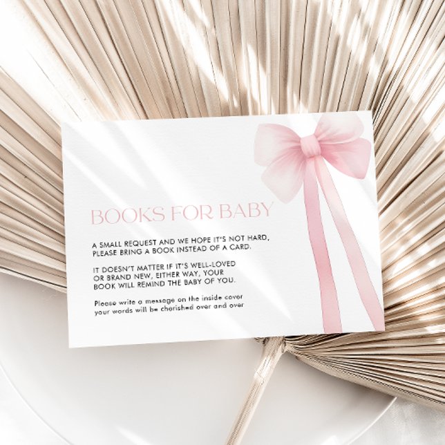 Bücher für Baby Card Rosa Bogen Begleitkarte (Von Creator hochgeladen)