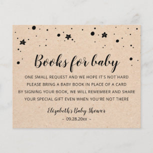 Bücher für Baby Card Template Baby Dusche Party