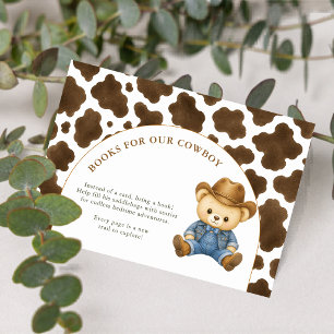 Bücher für Baby-Cowboy Kuh-Druck-Baby-Party Begleitkarte