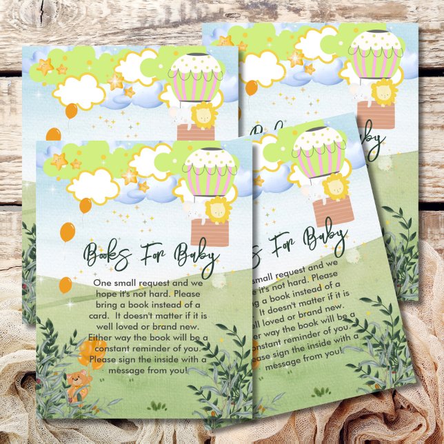 Bücher für Baby Das Abenteuer beginnt Heißluftball Begleitkarte (Von Creator hochgeladen)