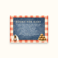 Bücher für Baby Denim Gingham Hamburger Baby Showe