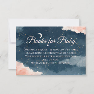 Bücher für Baby-Einlage   Wasserfarbe Sternbild Dankeskarte