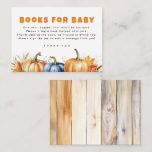Bücher für Baby Fall Pumpkins Anforderungskarten Begleitkarte