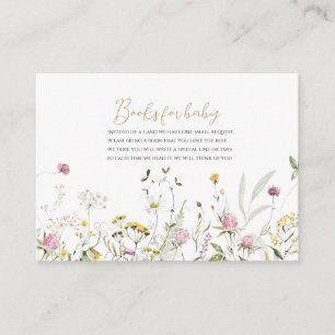 Bücher für Baby Floral Sticker Begleitkarte