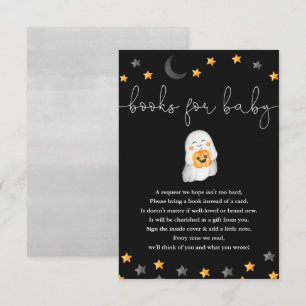 Bücher für Baby Halloween-Babydusche Begleitkarte