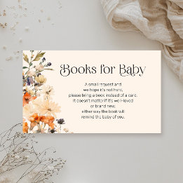 Bücher für Baby Herbstwildblumen Begleitkarte
