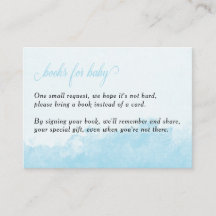 Bücher für Baby Ink Wash Texture Blue Baby Dusche