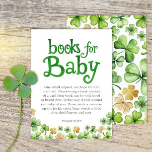 Bücher für Baby Irish Little Charm Baby Shower Begleitkarte