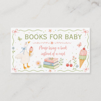 Bücher Für Baby-Karte Dummer Gans Eiscreme Begleitkarte